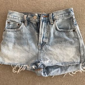 Denim Forum the Farrah Cheeky shorts, size 24